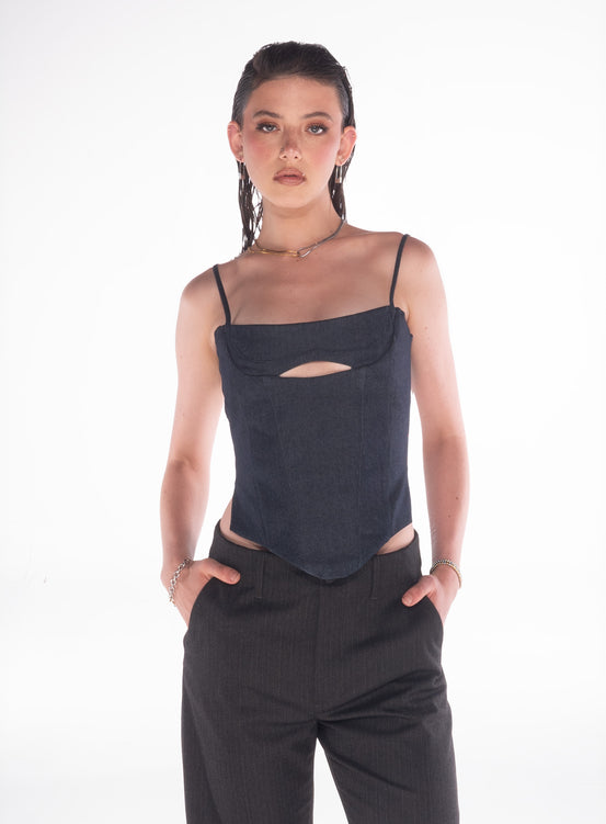 DENIM CORSET